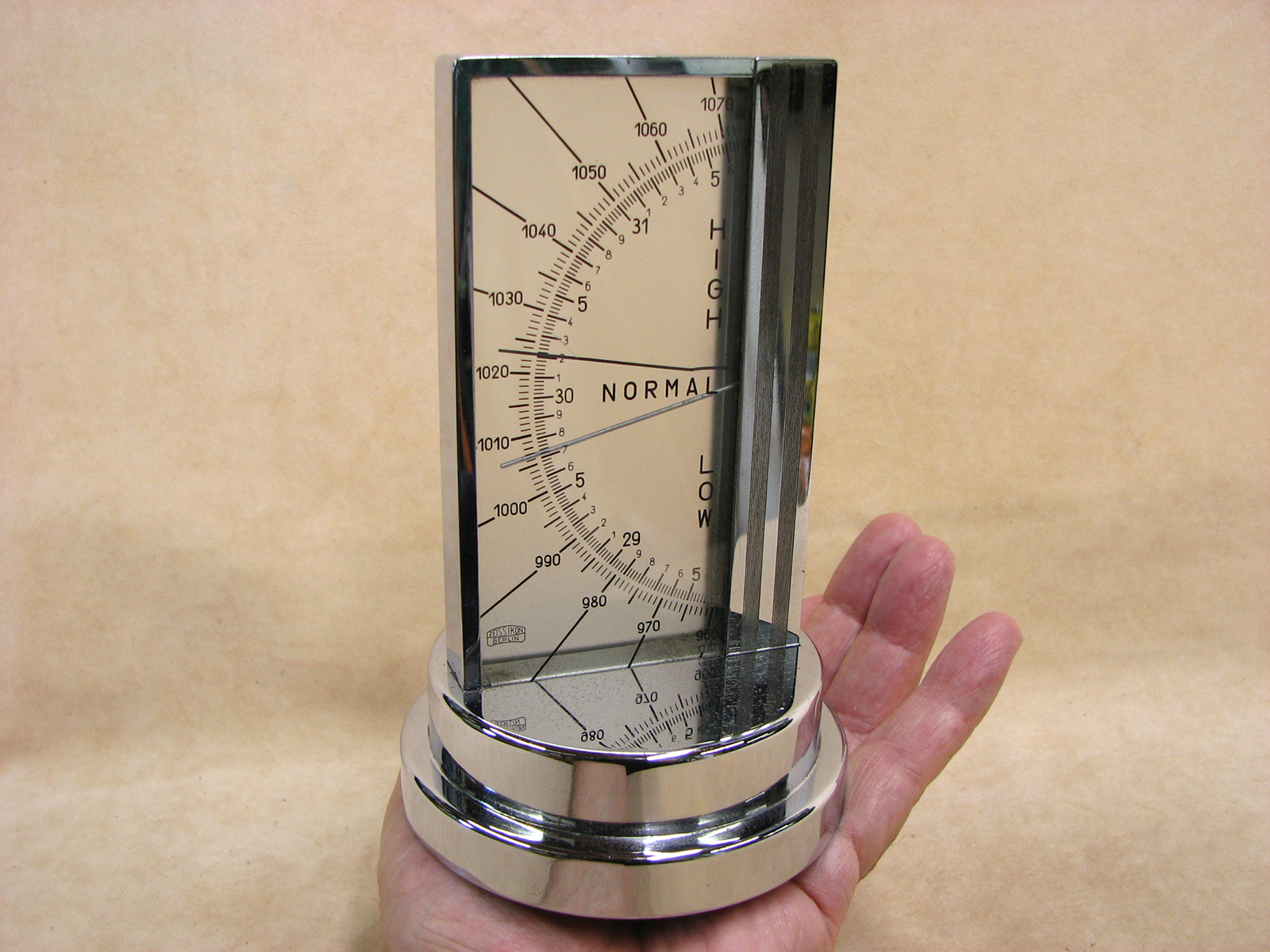 Rare 1930's Zeiss Ikon Art Deco period desk barometer